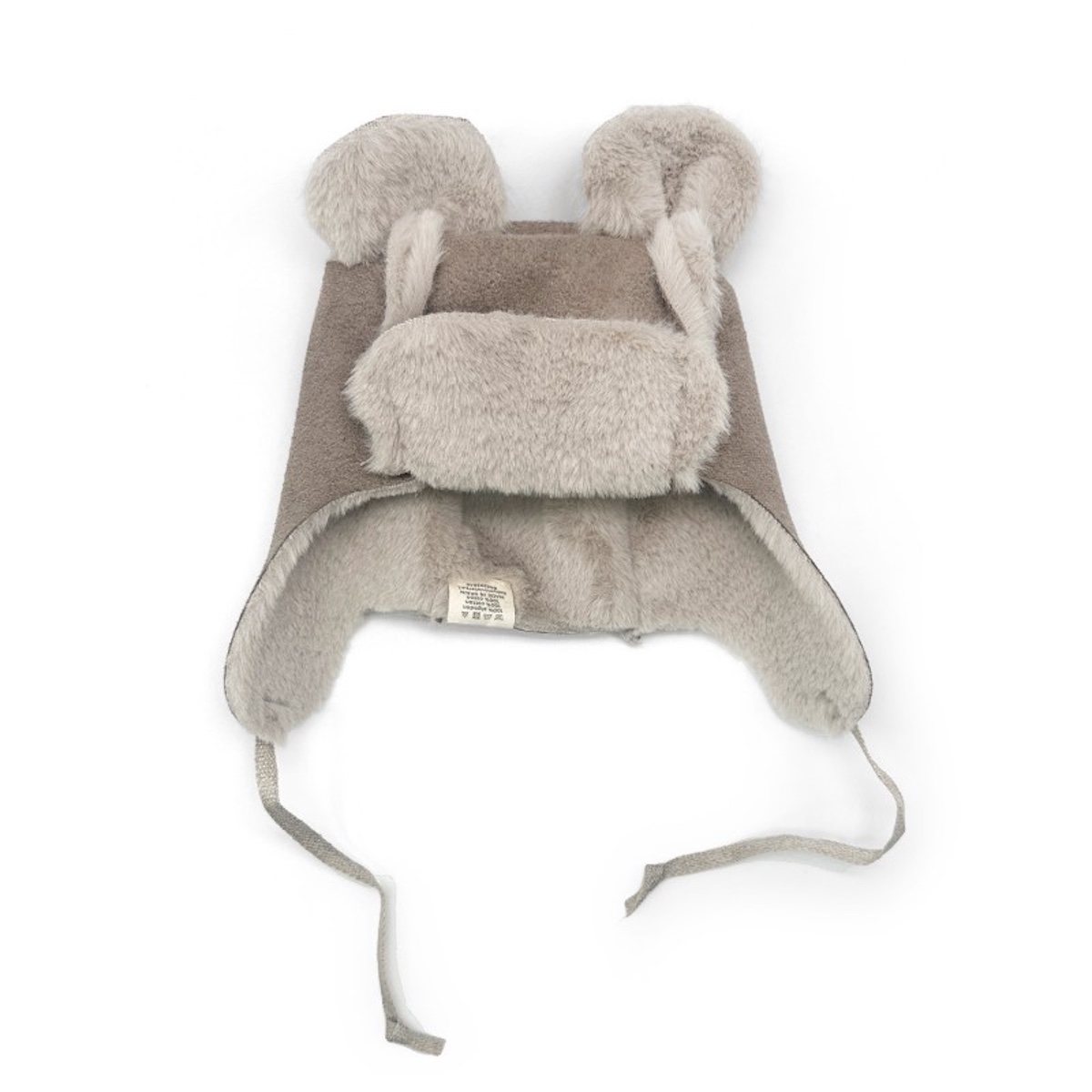 Bonnet TEDDY T1 ESKIMO Babyshower suede almond