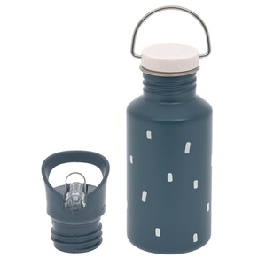 Bottle Stainless Steel Happy Prints midnight blue Laessig