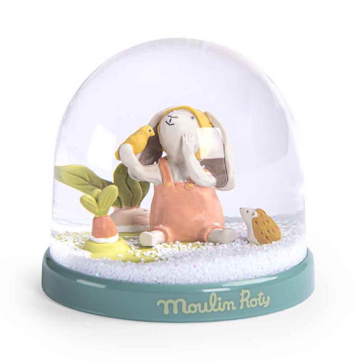 Boule à neige TROIS PETITS LAPINS Moulin Roty