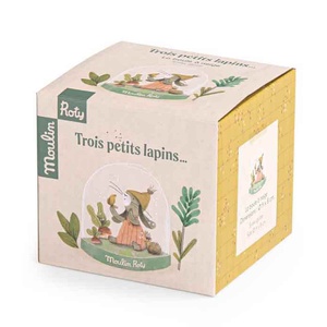 Boule à neige TROIS PETITS LAPINS Moulin Roty