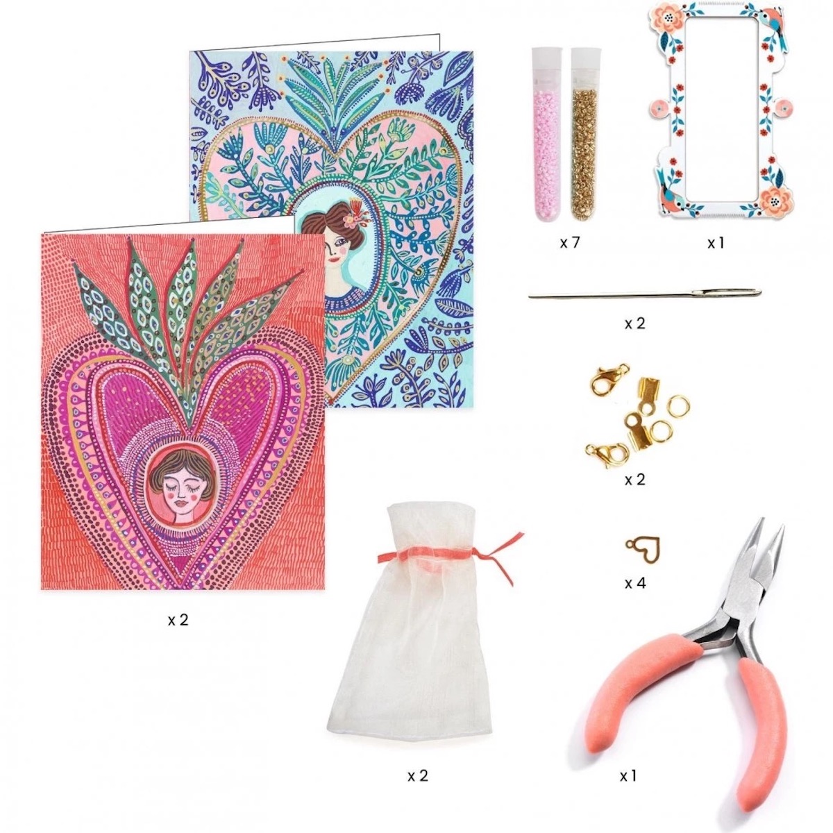 Bracelets d'amitié à créer MIYUKI ET COEURS Djeco