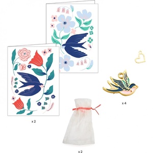 Bracelets d'amitié à créer RUBANS OISEAUX Djeco