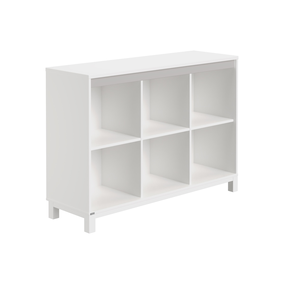 Buffet 6 compartiments ouverts OLLI Paidi blanc gris ardoise