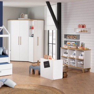 Buffet 6 compartiments ouverts OSCAR Paidi Chêne Nebraska-blanc