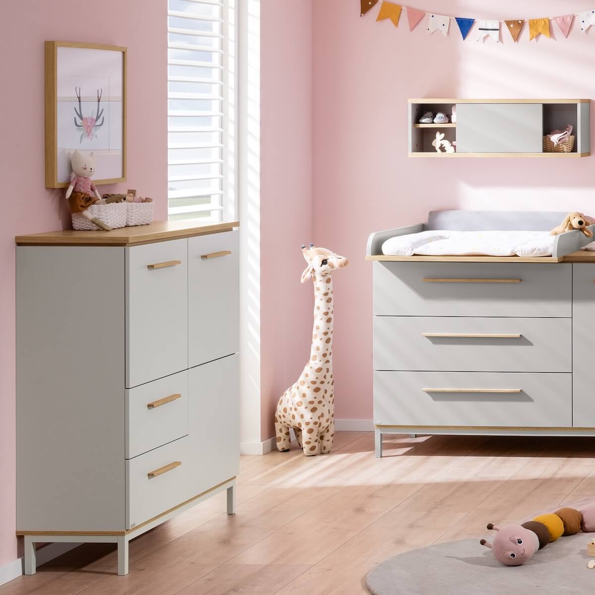 Buffet haut BENNE Paidi Chêne Montana gris ardoise