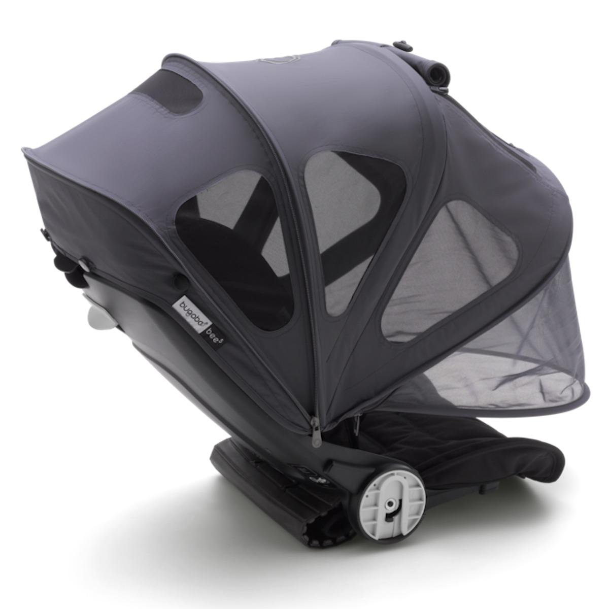 Bugaboo Bee5 capote à fenêtres BLEU ACIER reflective