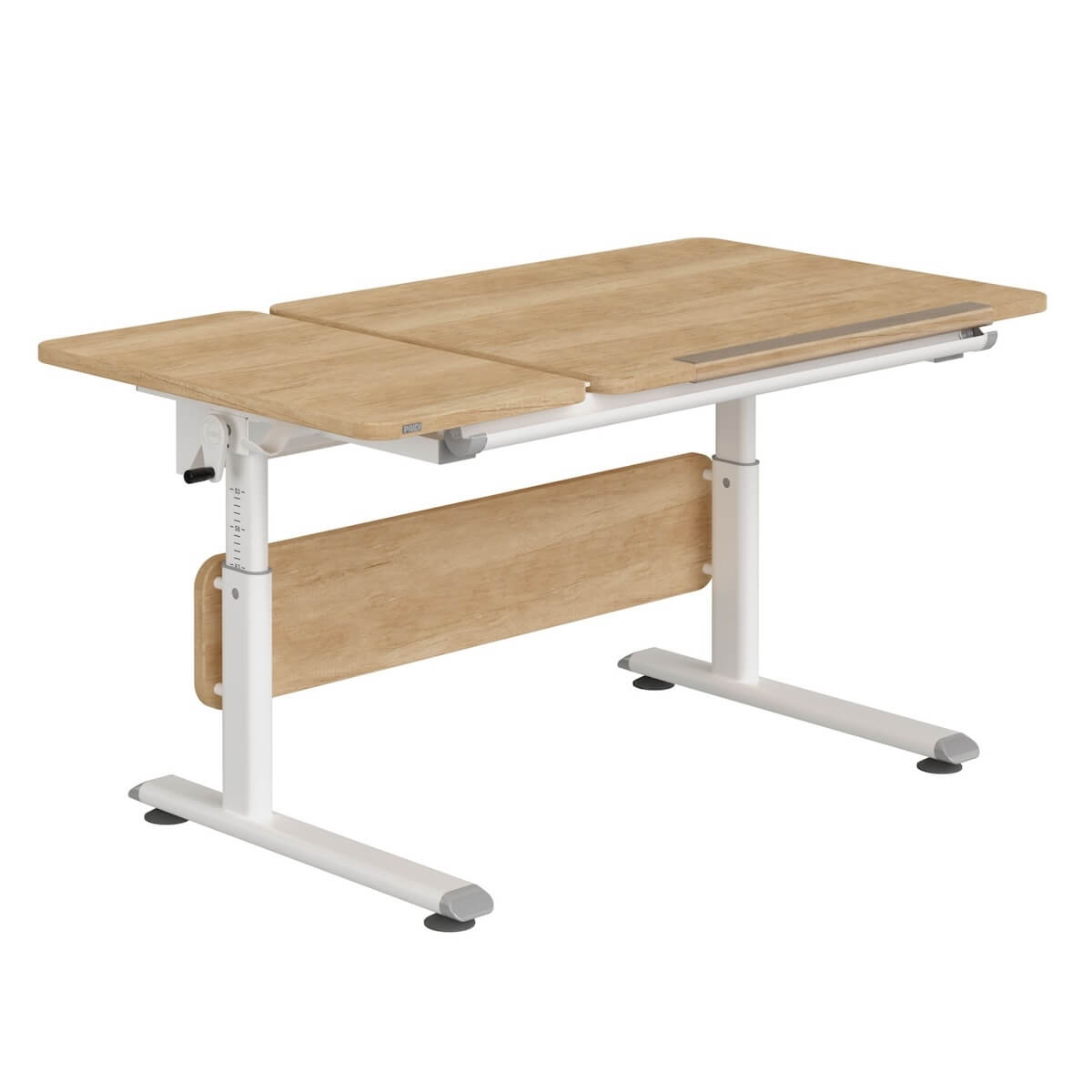 Bureau 130x70cm DIEGO GT Paidi Blanc-chêne Nebraska