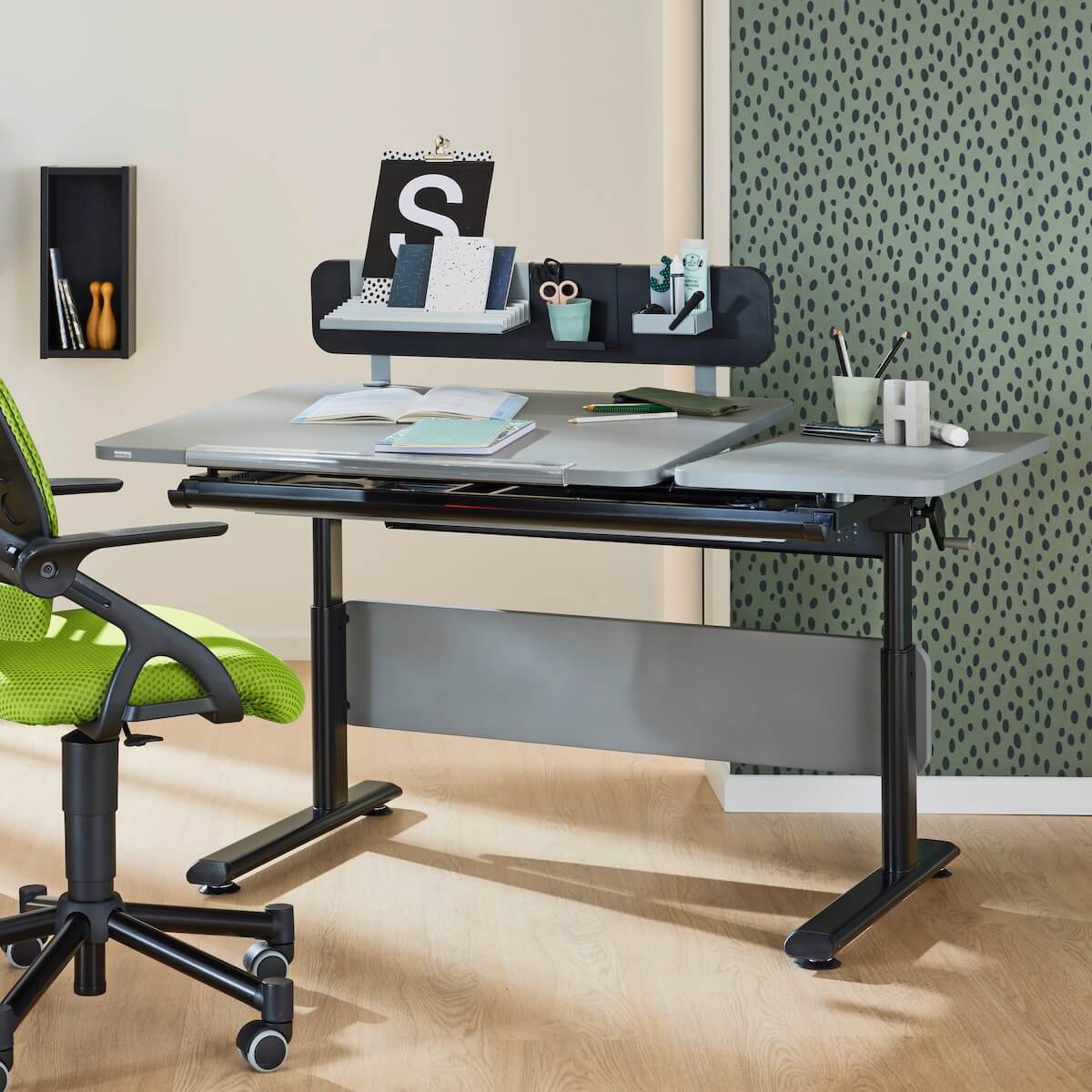 Bureau 130x70cm DIEGO GT Paidi Noir-blanc