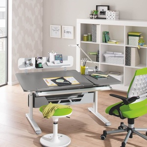 Bureau 130x70cm DIEGO GT Paidi Weiß-aluminium