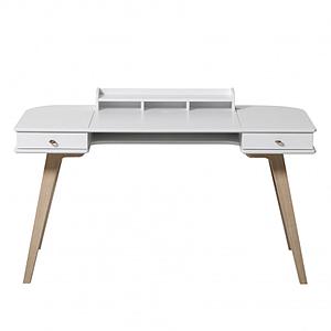 Bureau 66cm WOOD Oliver Furniture blanc-chêne