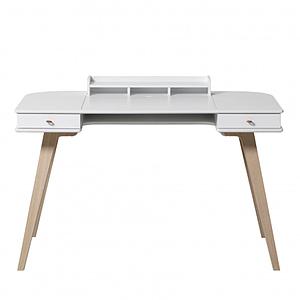 Bureau 72,6cm WOOD Oliver Furniture blanc-chêne