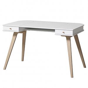 Bureau 72,6cm WOOD Oliver Furniture blanc-chêne