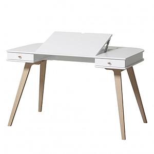 Bureau 72,6cm WOOD Oliver Furniture blanc-chêne