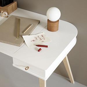 Bureau 72,6cm WOOD Oliver Furniture blanc-chêne
