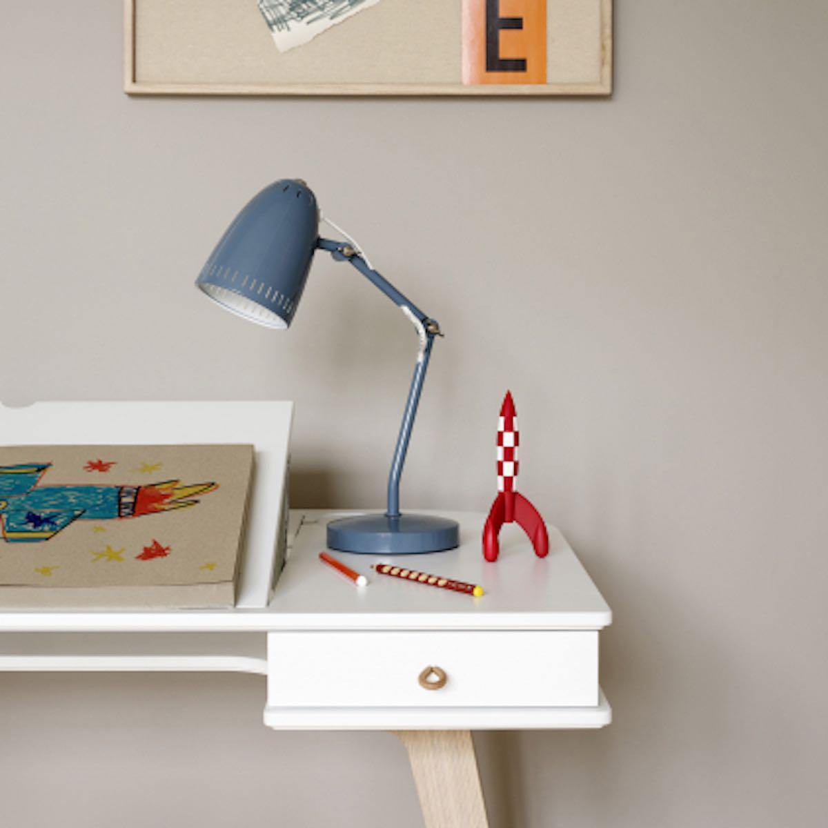 Bureau-chaise 66cm WOOD Oliver Furniture blanc-chêne