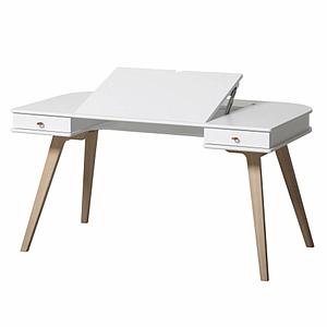 Bureau-chaise 66cm WOOD Oliver Furniture blanc-chêne