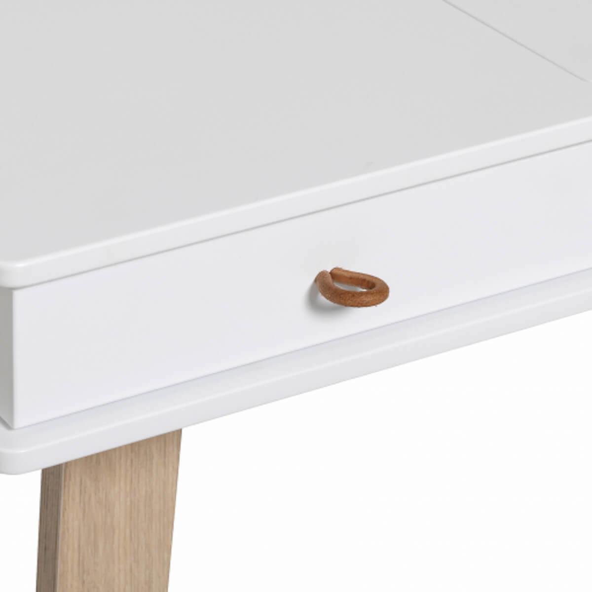 Bureau-chaise 72,6 cm WOOD Oliver Furniture blanc-chêne