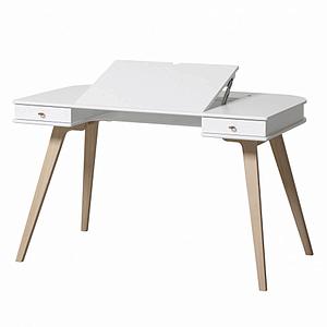 Bureau-chaise 72,6 cm WOOD Oliver Furniture blanc-chêne