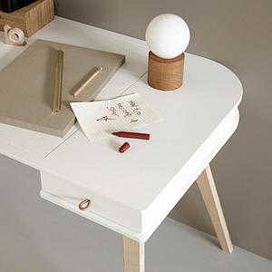 Bureau-chaise 72,6 cm WOOD Oliver Furniture blanc-chêne