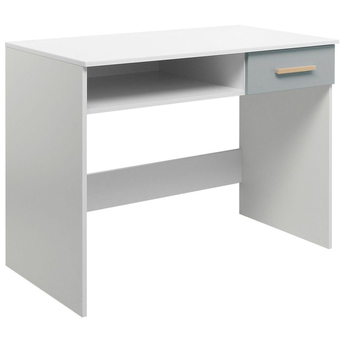 Bureau enfant EMMA Bopita blanc-gris