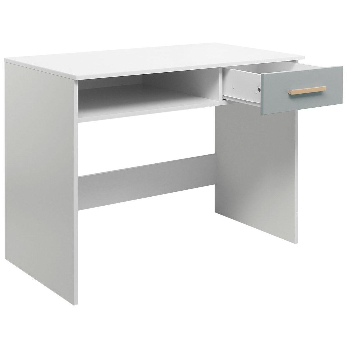 Bureau enfant EMMA Bopita blanc-gris