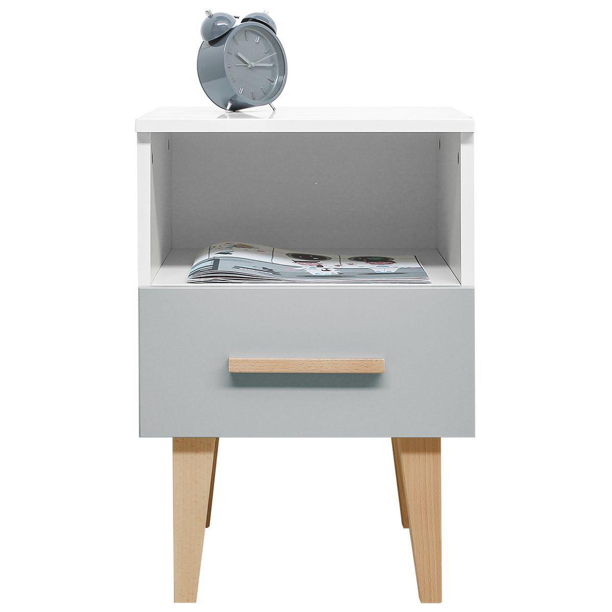 Bureau enfant EMMA Bopita blanc-gris