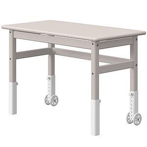 Bureau enfant escamotable plateau inclinable CLASSIC Flexa blanc-grey washed