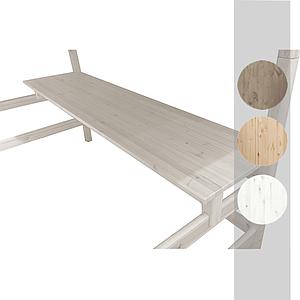 Bureau enfant lit mezzanine NEW CLASSIC FLEXA blanchi