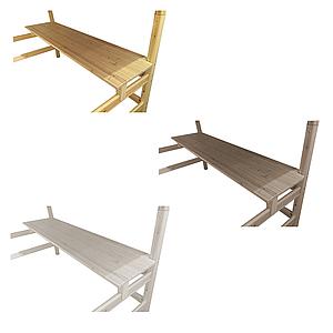 Bureau enfant lit mezzanine NEW CLASSIC FLEXA blanchi