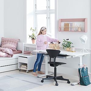 Bureau évolutif enfant EVO Flexa blanc