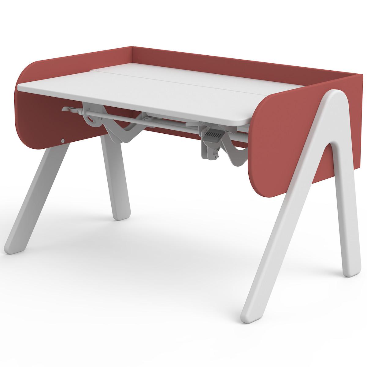 Bureau évolutif enfant WOODY Flexa blanc-misty rose
