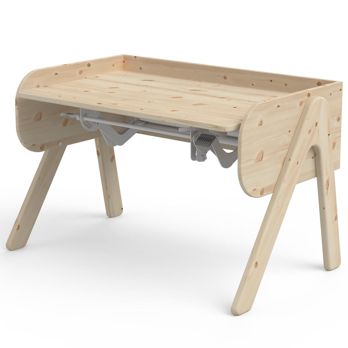 Bureau évolutif enfant WOODY Flexa clear lacquer