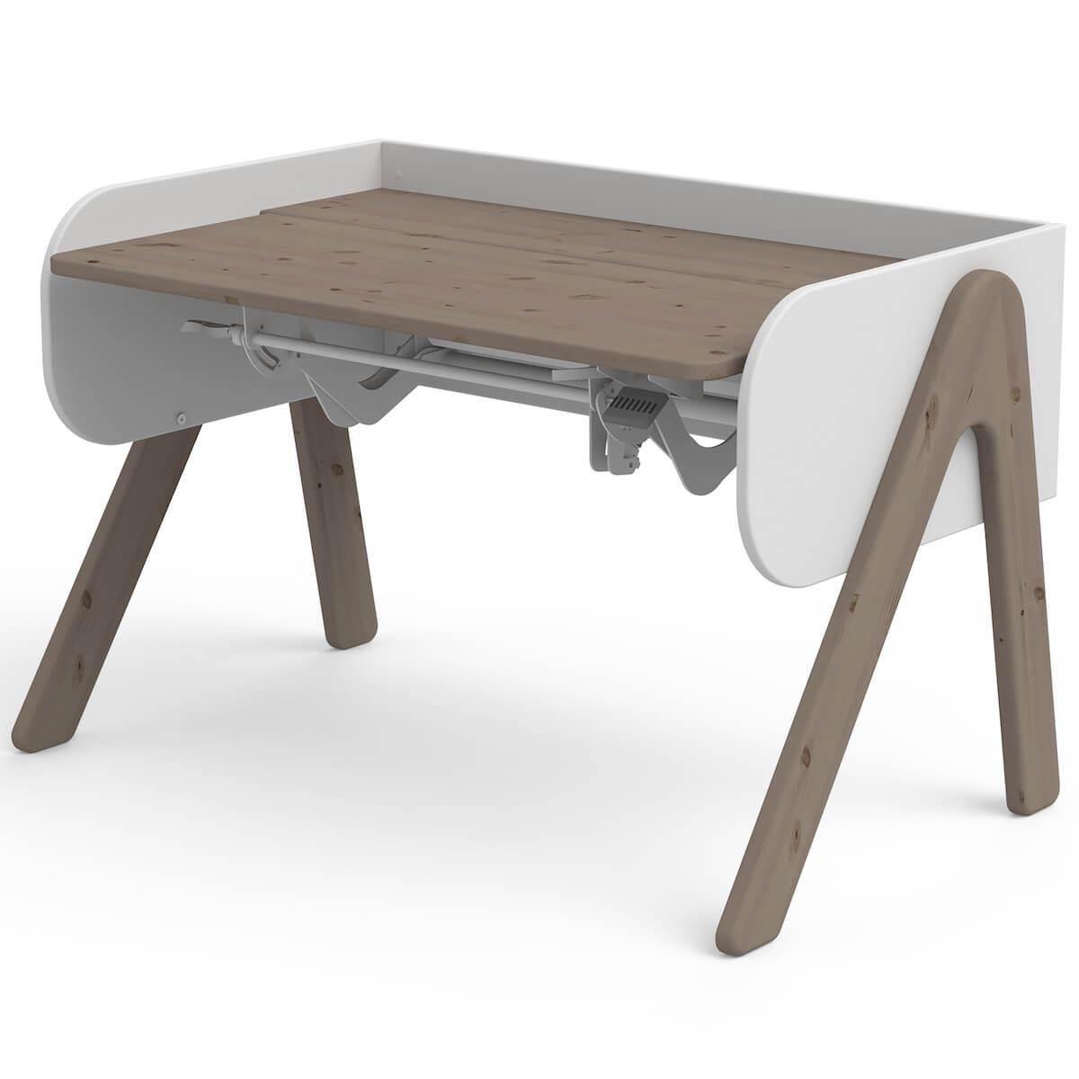 Bureau évolutif enfant WOODY Flexa terra-blanc