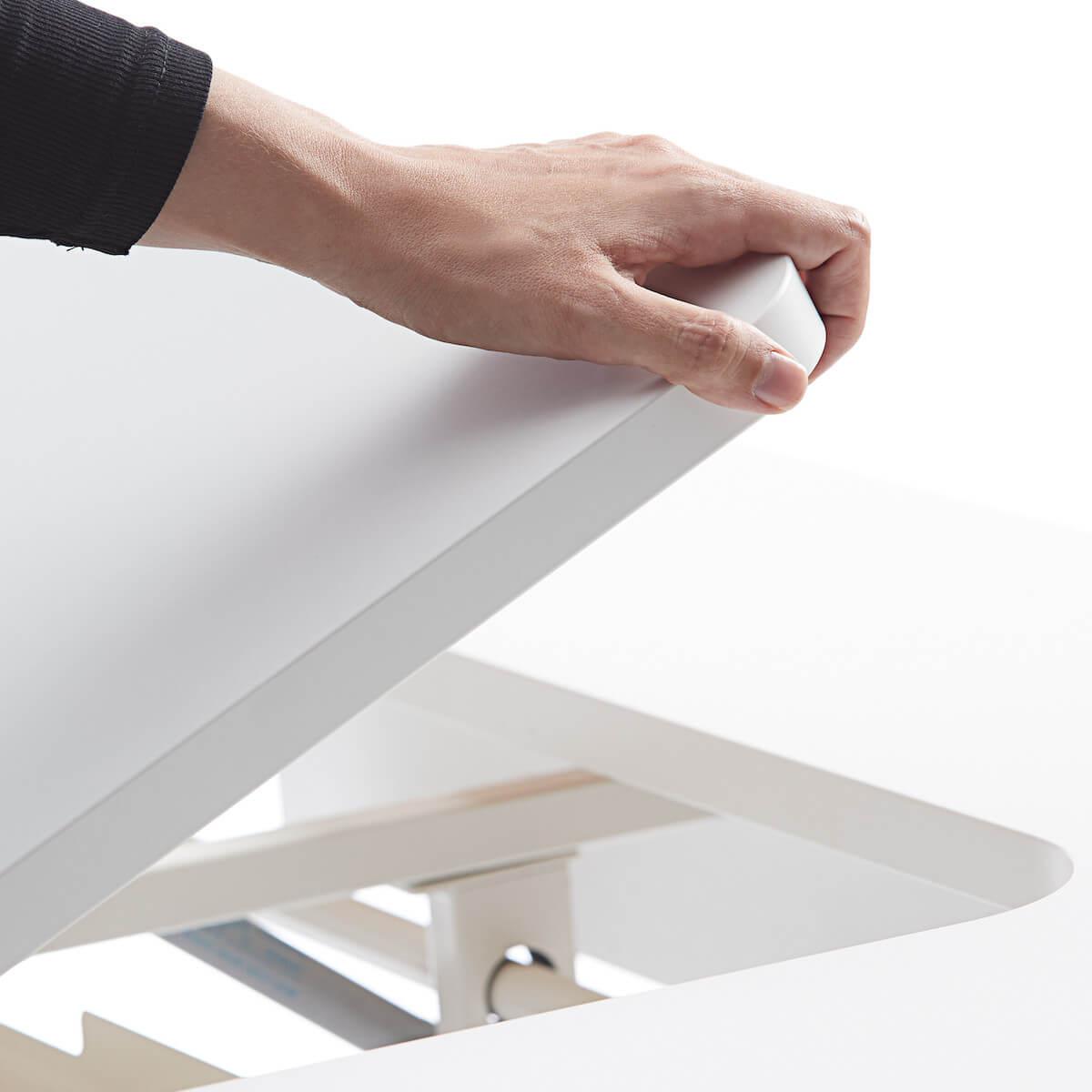 Bureau évolutif inclinable left up MOBY Flexa blanc