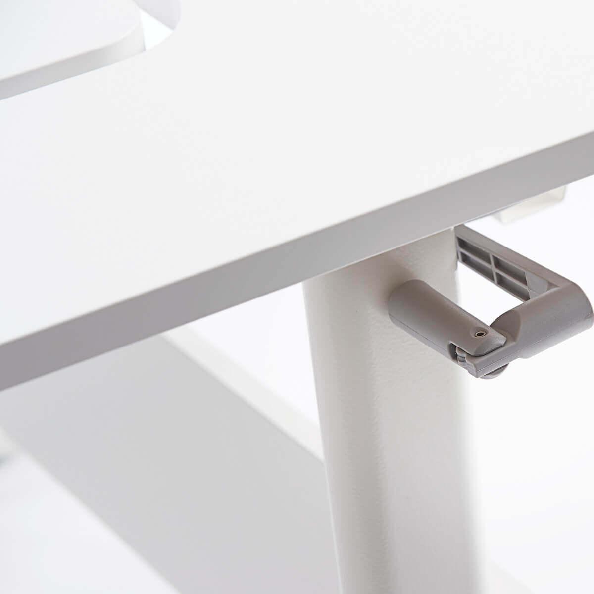 Bureau évolutif inclinable left up MOBY Flexa blanc