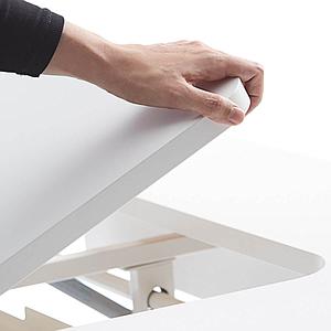 Bureau évolutif inclinable left up MOBY Flexa blanc