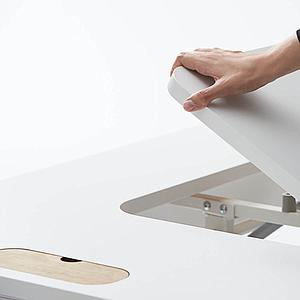 Bureau évolutif inclinable middle up MOBY Flexa blanc