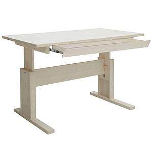 Bureau évolutif réglable 1 tiroir Lifetime blanchi