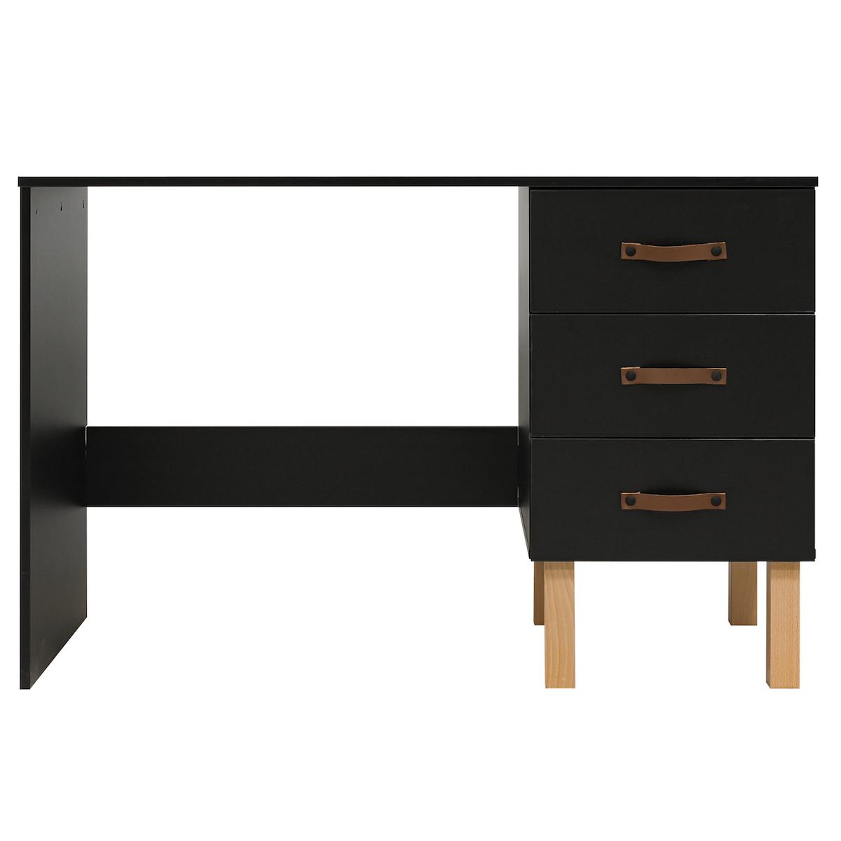 Bureau FLORIS Bopita Noir Mat-Naturel