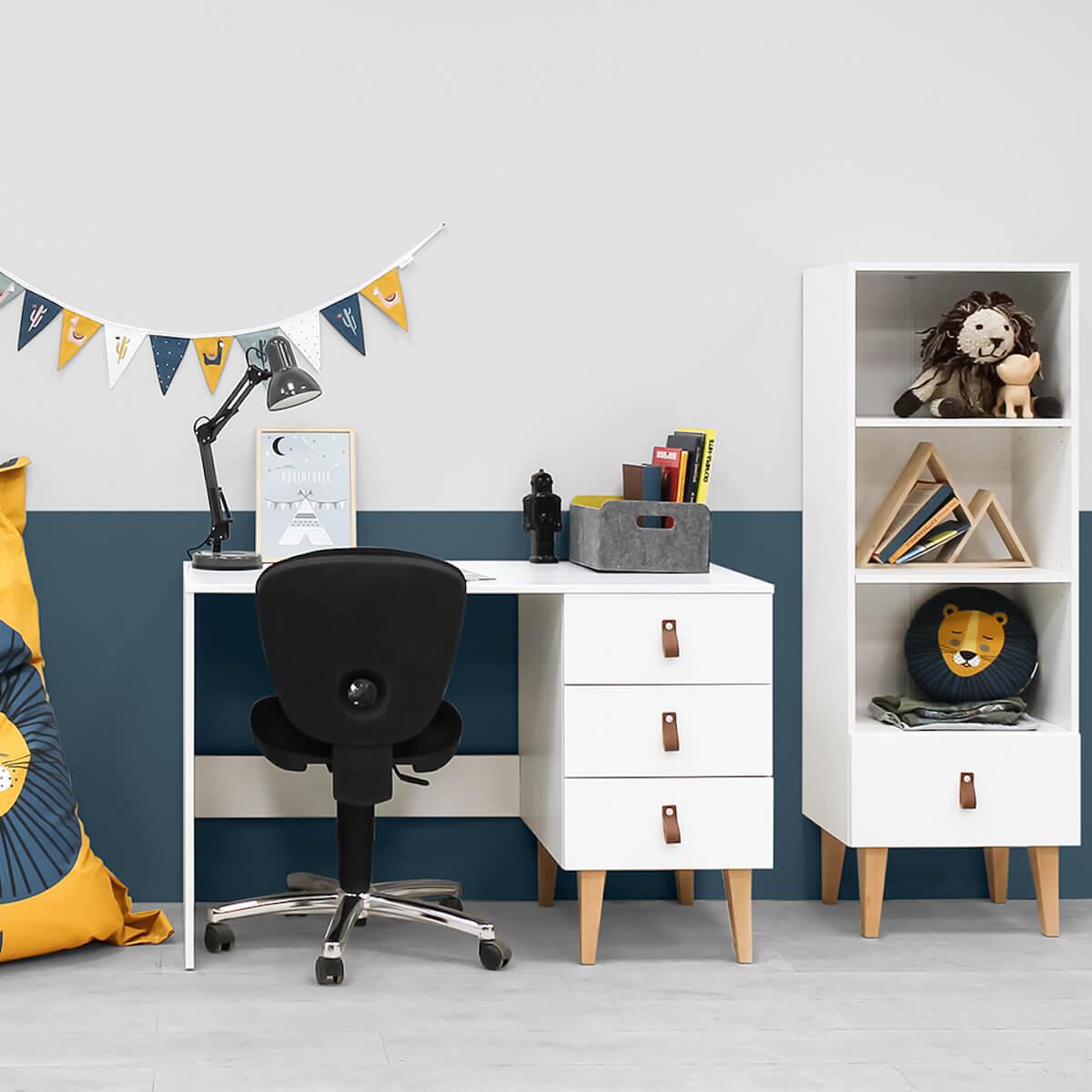 Bureau INDY Bopita blanc-naturel