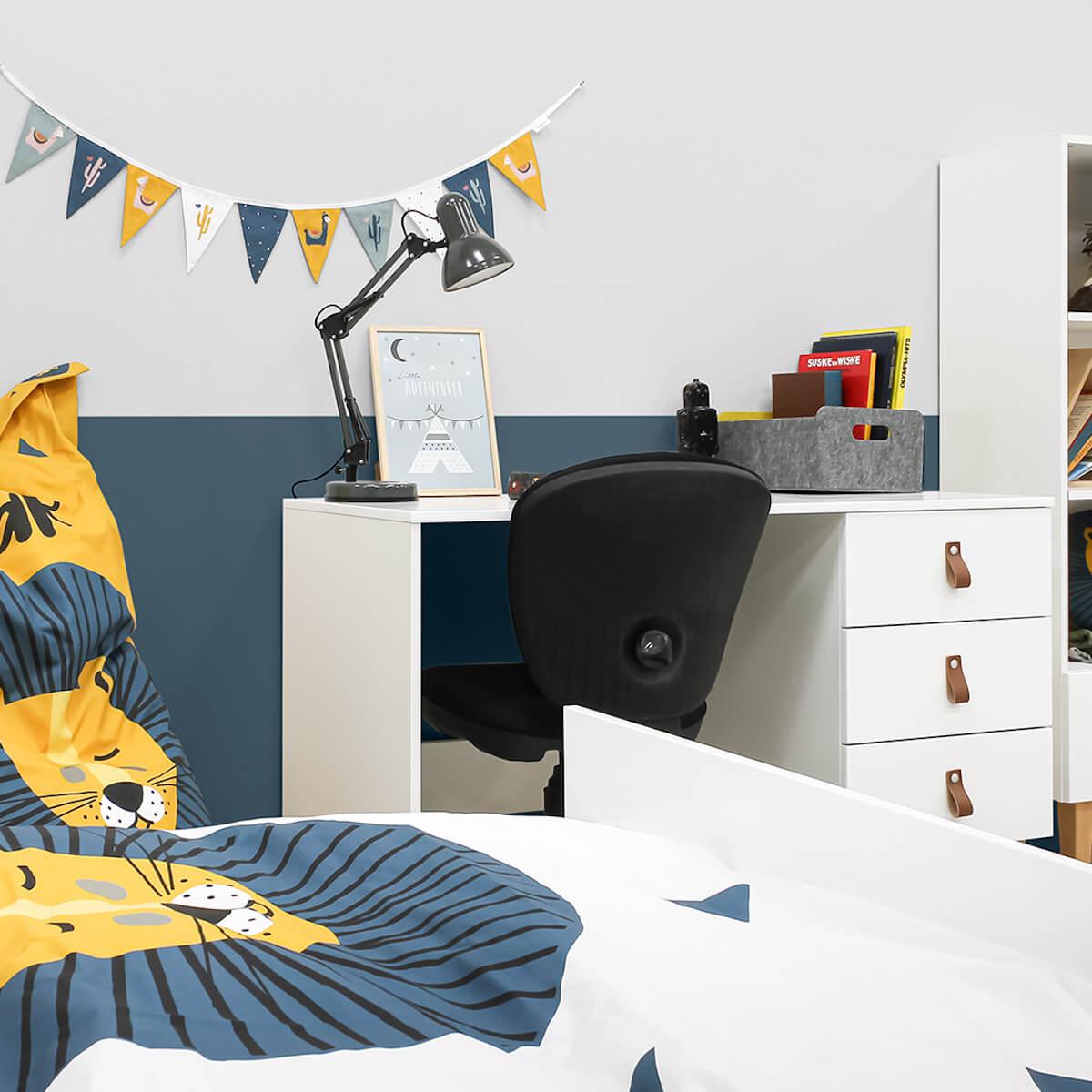 Bureau INDY Bopita blanc-naturel