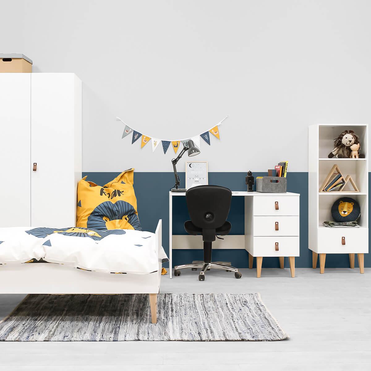 Bureau INDY Bopita blanc-naturel