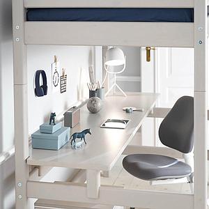 Bureau lit mezzanine 190cm CLASSIC Flexa grey washed 
