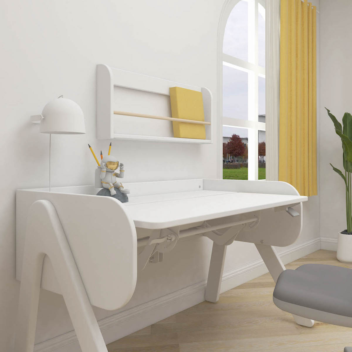 Bureau WOODY Flexa blanc