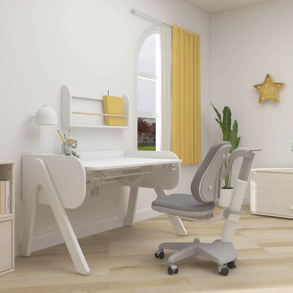 Bureau WOODY Flexa blanc