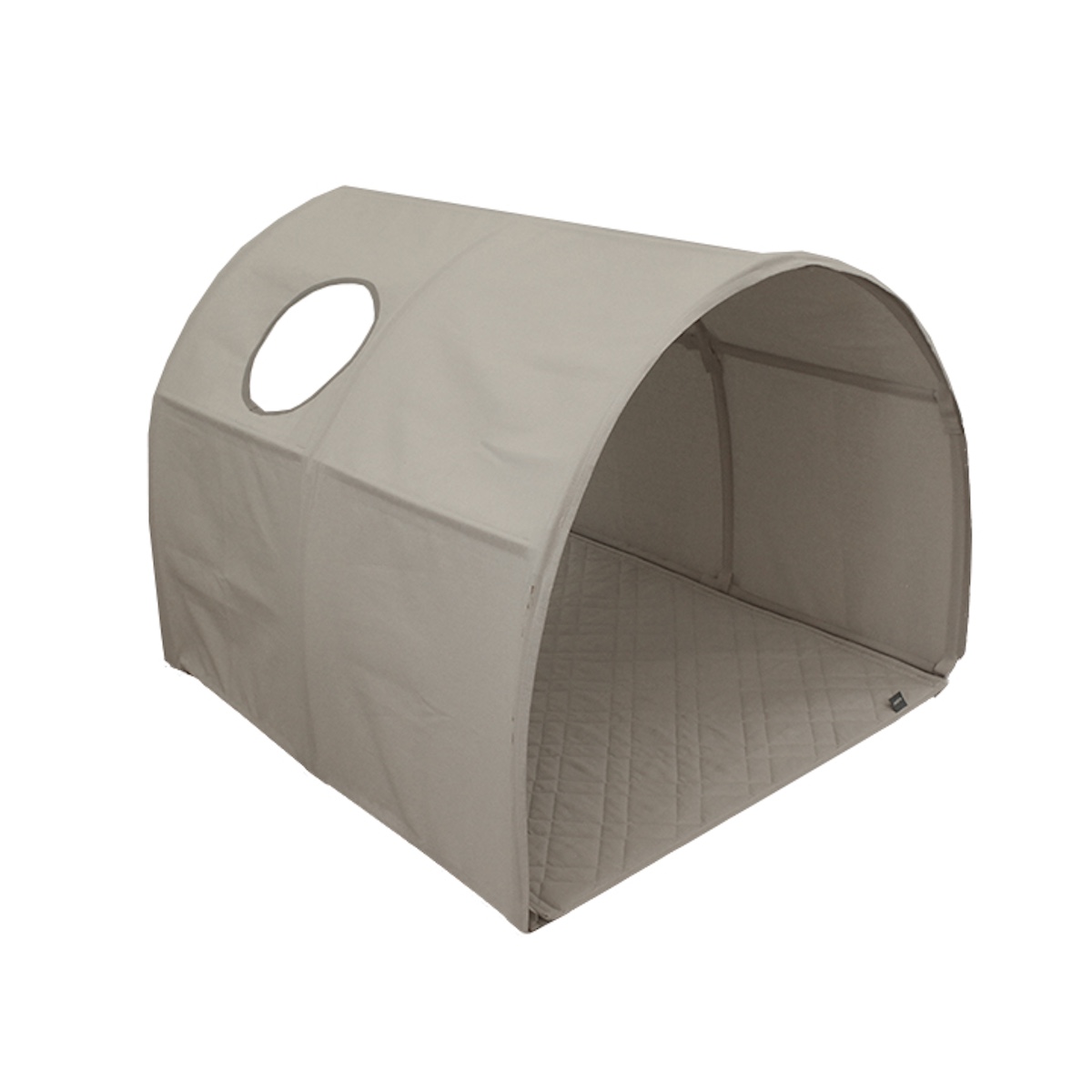 Cabane tunnel 90cm avec fenêtre Dawn Flexa warm gray