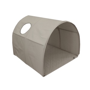Cabane tunnel 90cm avec fenêtre Dawn Flexa warm gray