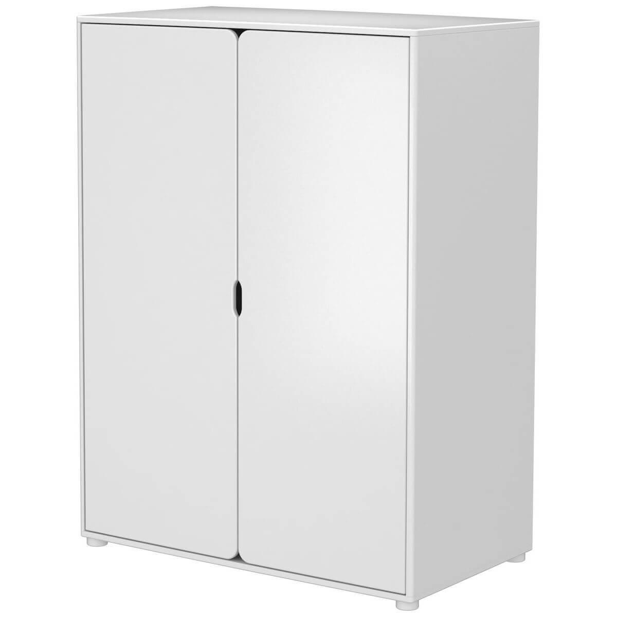 CABBY by Flexa Garde-robe basse 2 portes Blanc