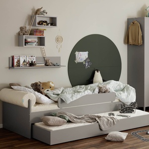 Cabin bed 90x200cm 203,2x55,9x95,8cm BROTHER STU Yuny by Paidi taupe