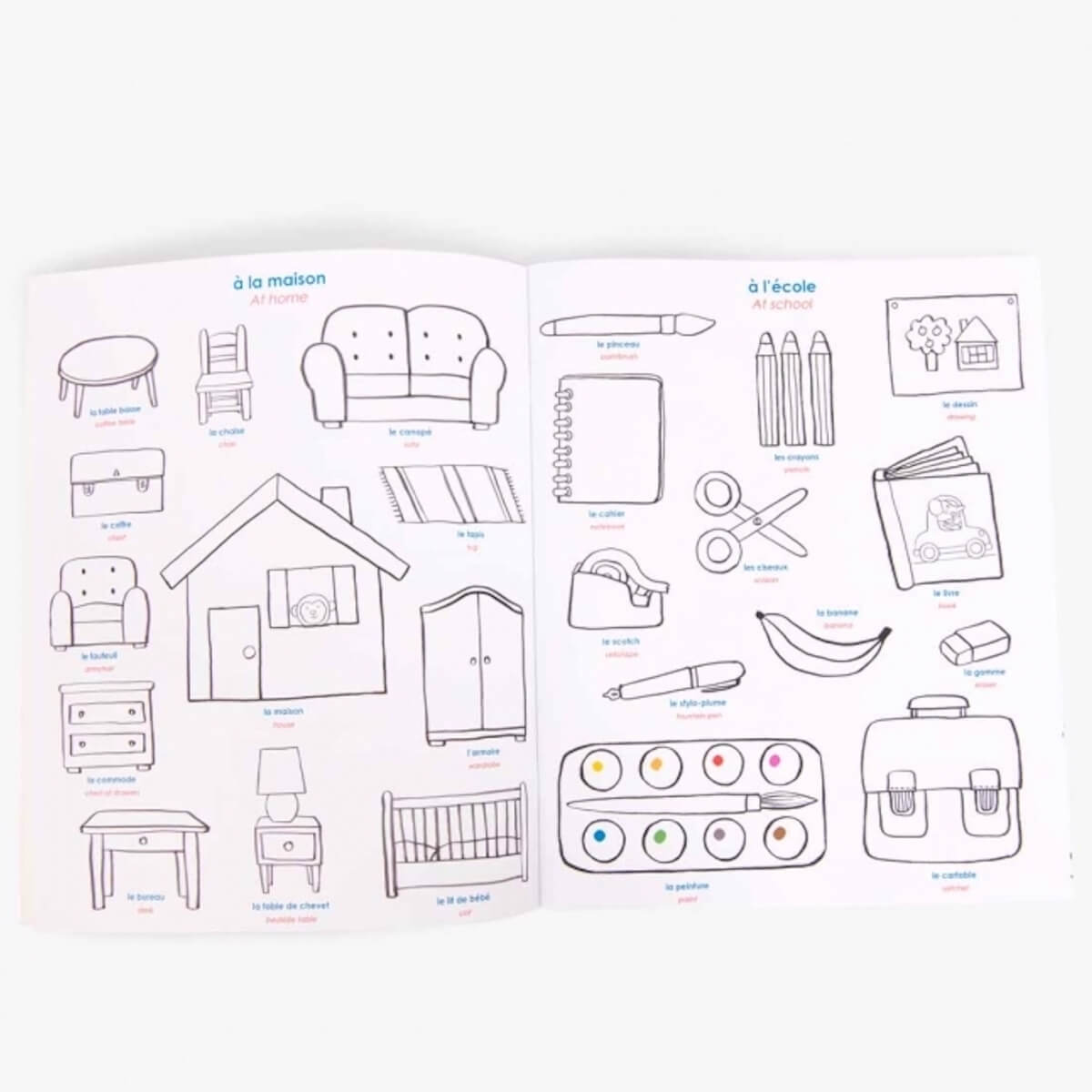 Cahier stickers 28 pages LES POPIPOP Moulin Roty